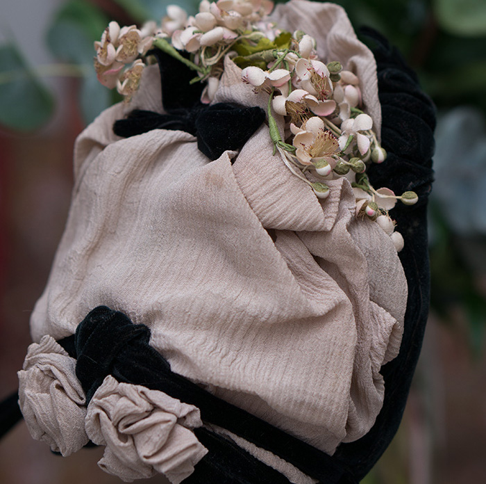 Antique Original Silk Bonnet