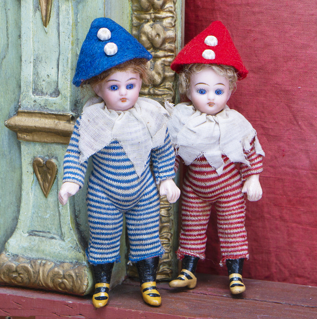 Two german clown mignonettes