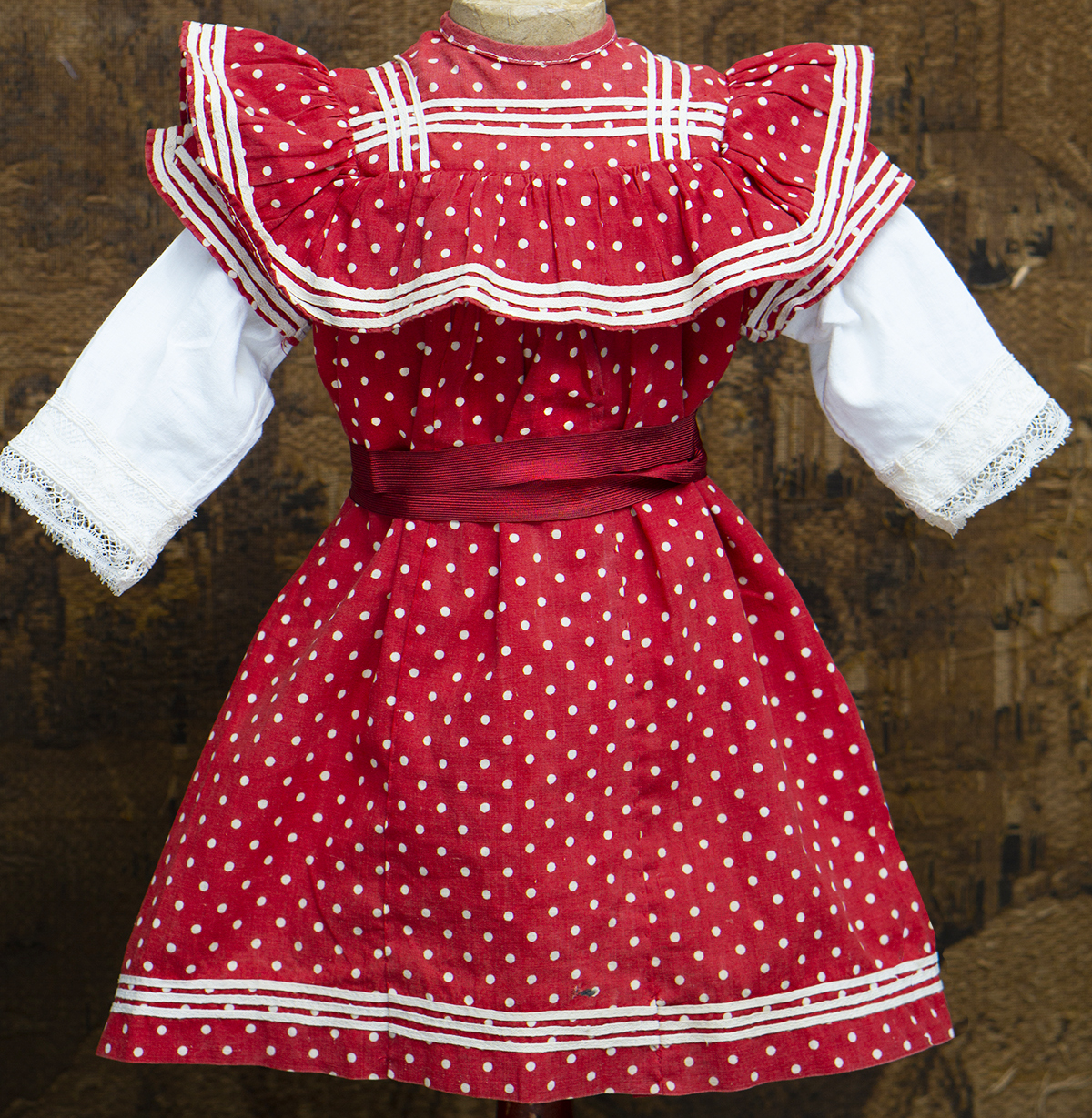 Red Pinafore dress