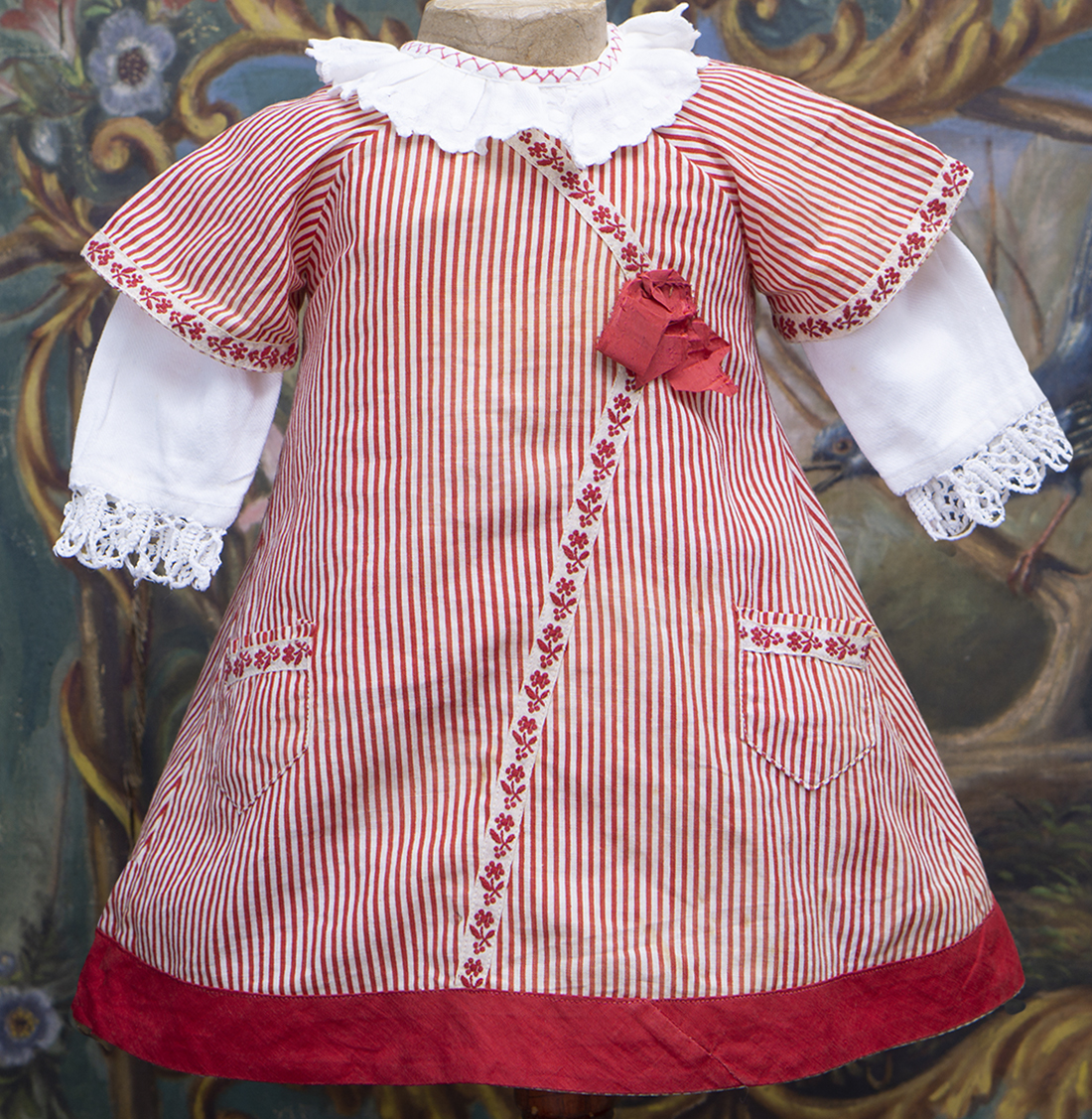 Antique doll Pinafore dress