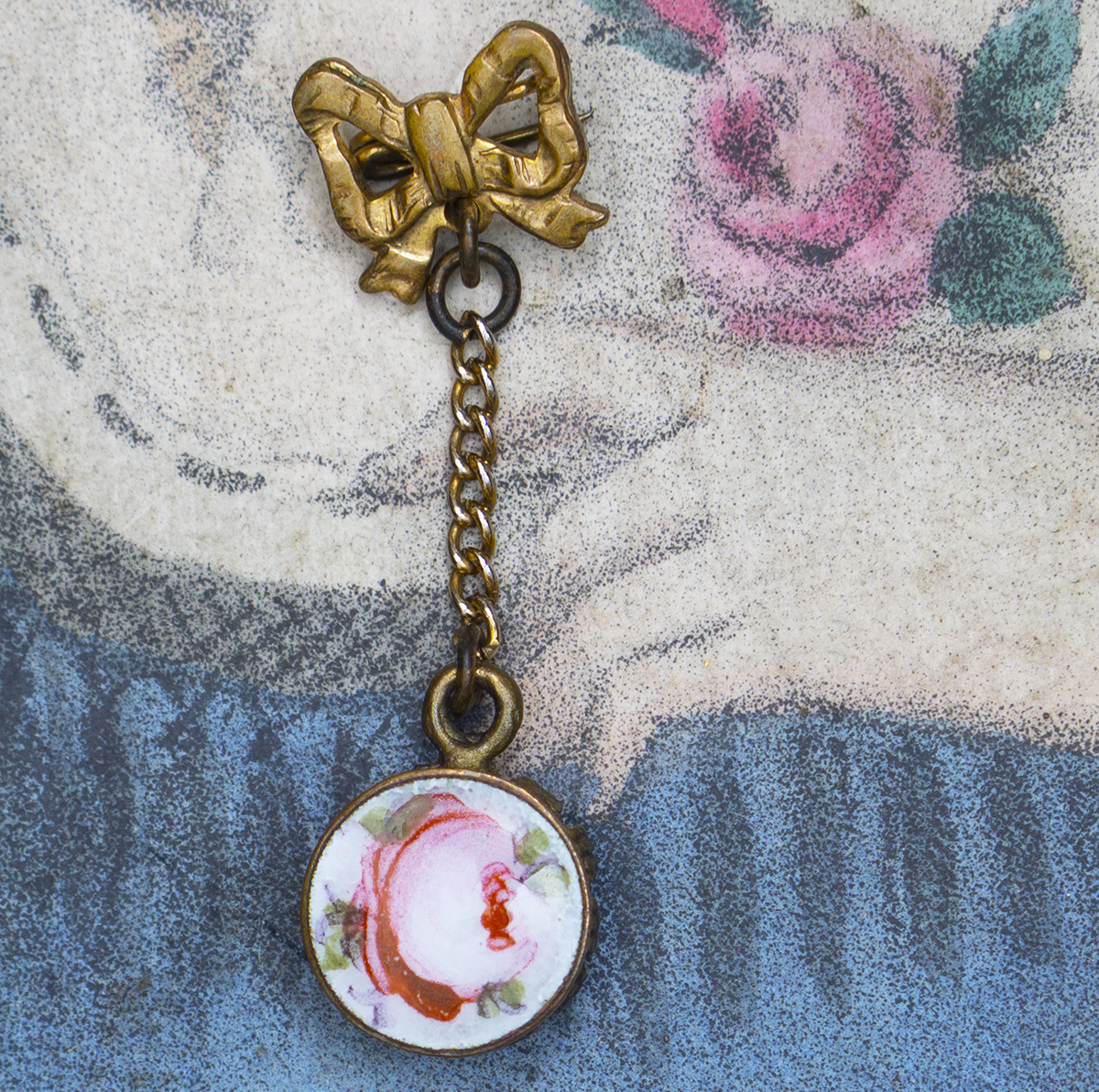 Antique Watch Brooch Pin