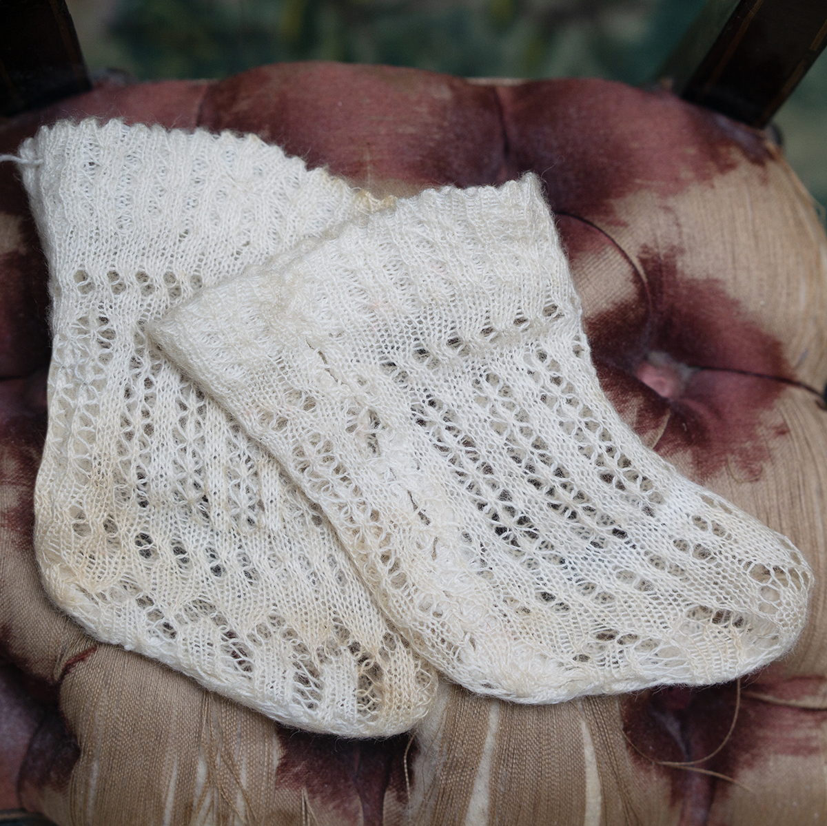 Antique small doll socks