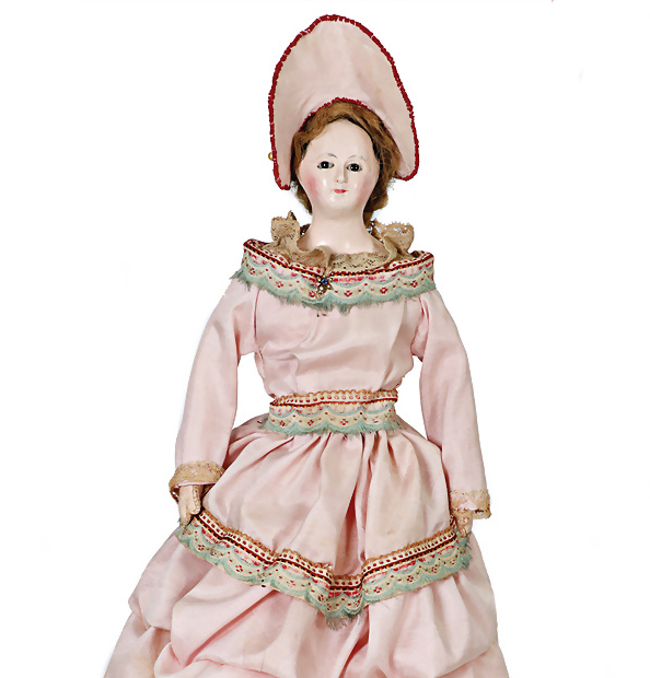 Papier mache Lady doll